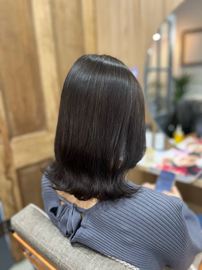 ミディアム カラー グレージュ ヘアカラー 髪質改善/艶髪🫧 ｼｽﾞｸ🦥🌿のヘアスタイル