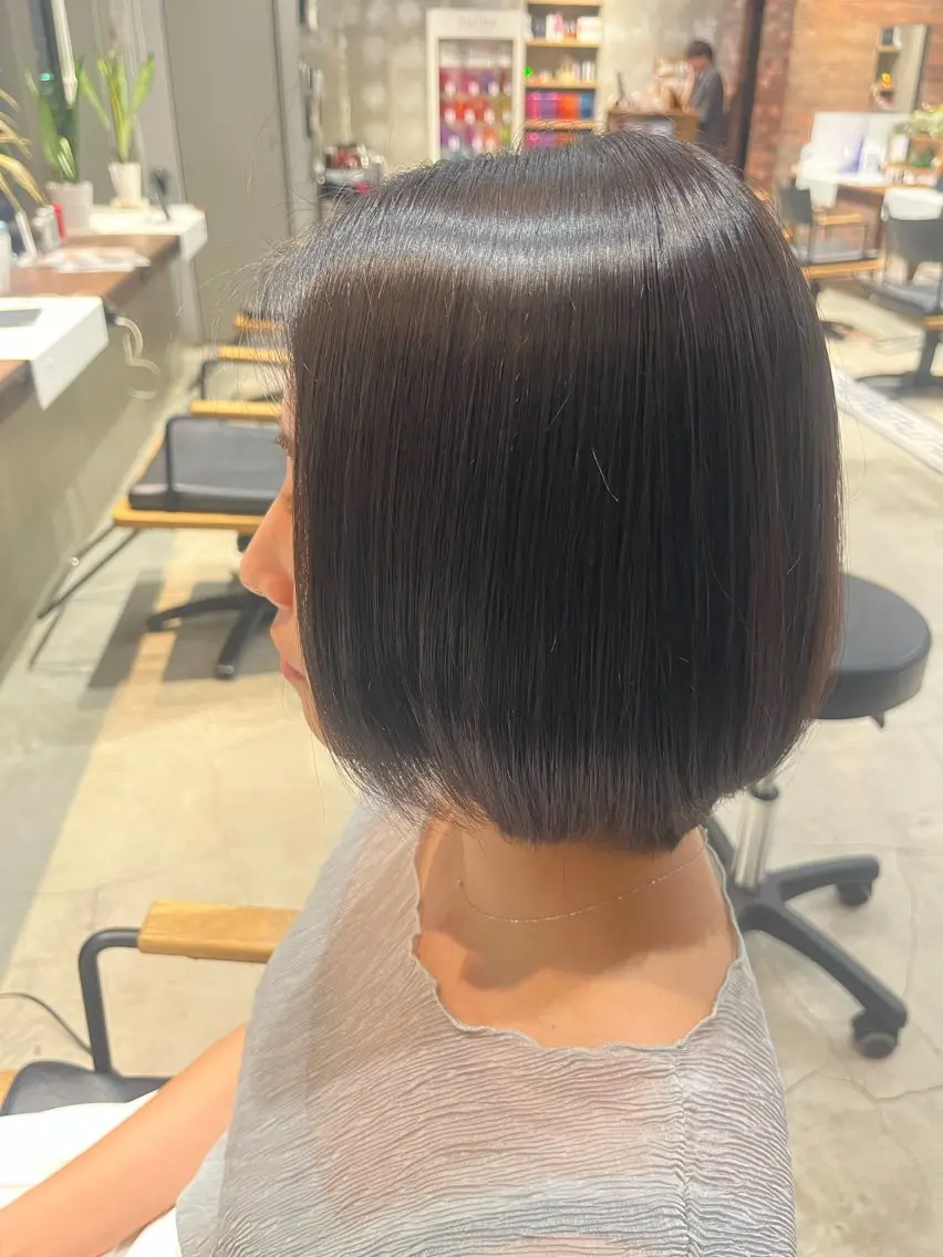 カラー ブリーチ ブルーカラー ブラウンカラー 透明感カラー ブリーチなしカラー 橋本 士のヘアスタイル