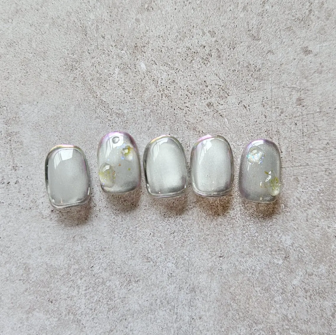 ネイル マグネットネイル ミラーネイル ニュアンスネイル 春ネイル ハンドネイル Nailsalon manoのネイルデザイン