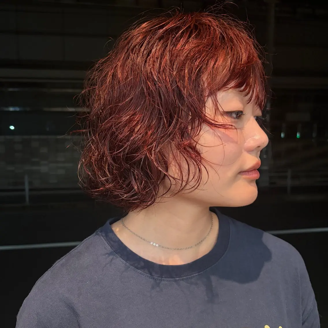 ショート パーマ カット パーマ トリートメント おしゃれなボブ/ パーマ推し/難波のヘアスタイル