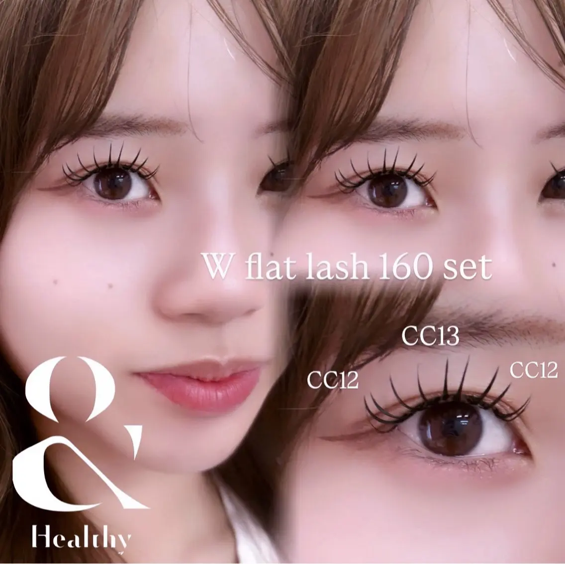 【濃さ重視✨️】ダブルフラットラッシュ🤍50set(オフ込み)の写真