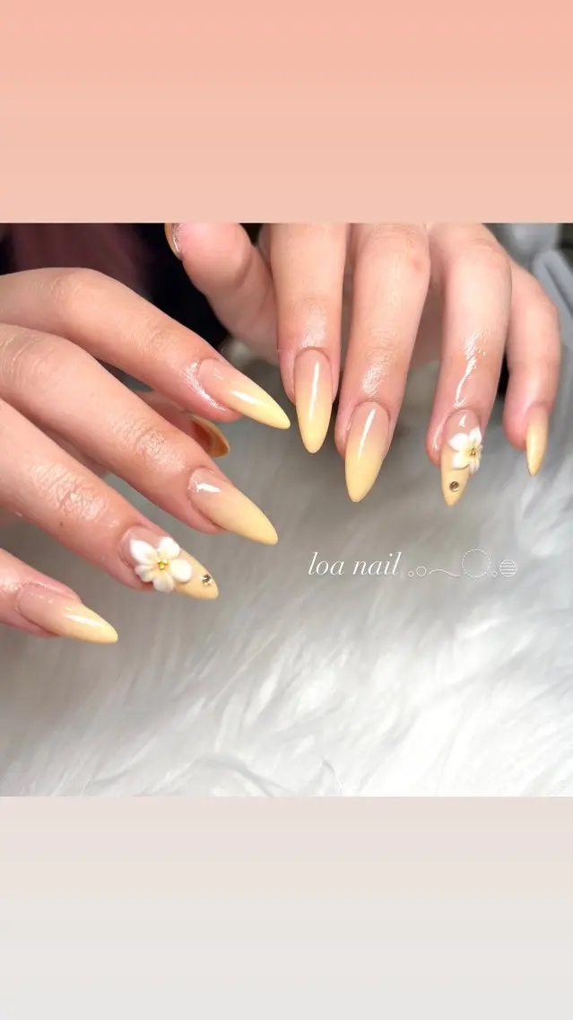 ネイル 長さ出し ハンドネイル loa nailのネイルデザイン