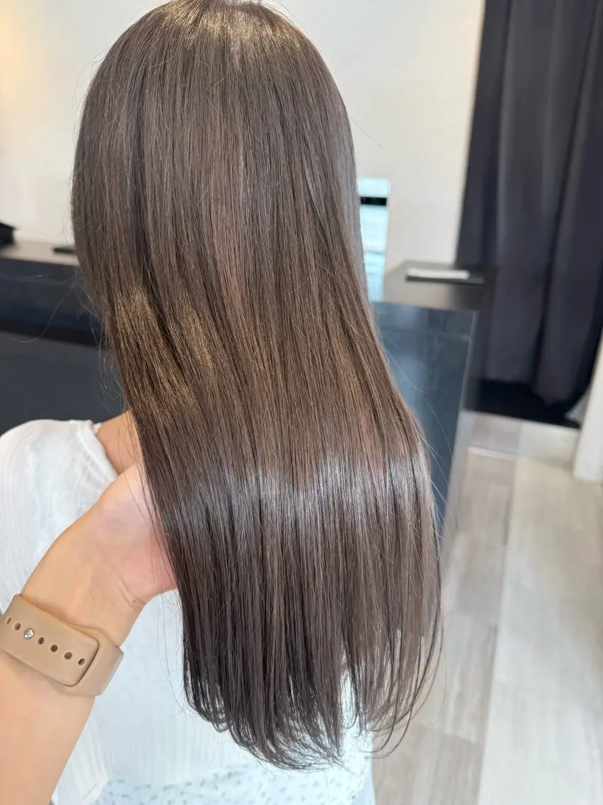 ロング カラー トリートメント ヘアカラー 🍯透明感カラー MANA🍯のヘアスタイル