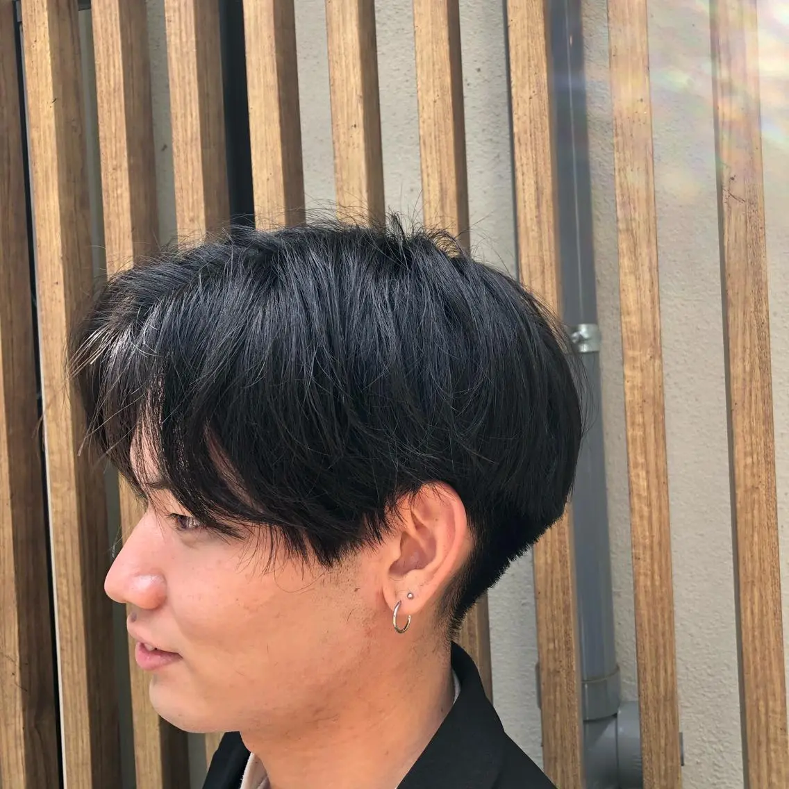 メンズ センターパート ツイストスパイラル 成林康平のヘアスタイル