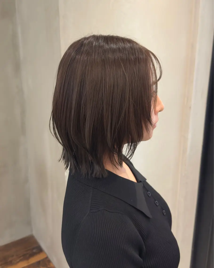 ショート ボブレイヤー ボブ くびれヘア レイヤーカット カット ヘアカラー トリートメント ボブ/レイヤー/パー マ/新宿/KOKIのヘアスタイル
