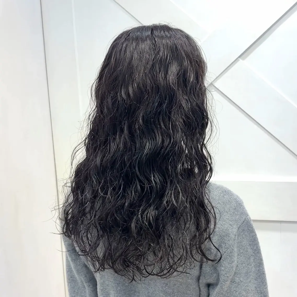 ロング パーマ カット パーマ 横浜パーマ🌐ボブ✨ 暖色カラーもえかのヘアスタイル