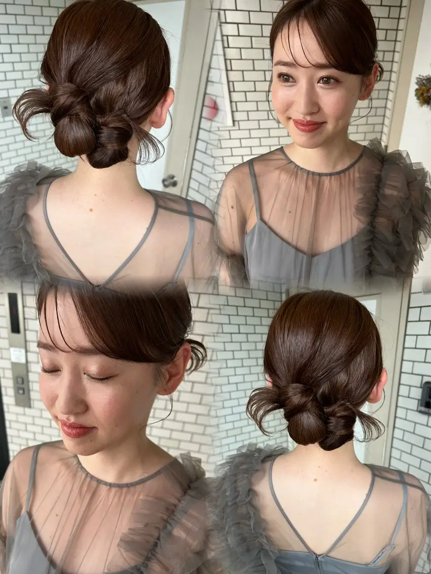 🌸🤍🧚🏻‍♀️【ヘアセット+メイク】🧚🏻‍♀️🤍🌸¥9400♡トータル似合わせ魅力アップ💄大人垢抜け♡の写真
