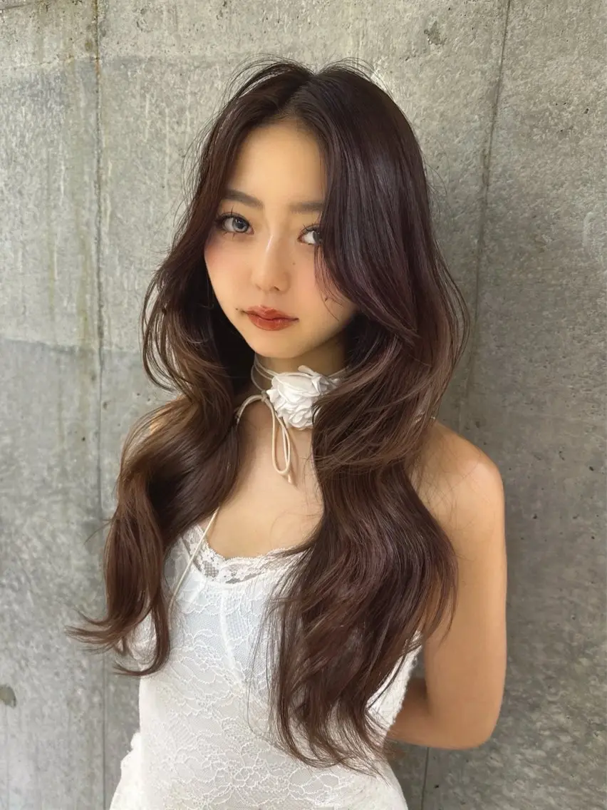 ロング カット ヘアカラー トリートメント 🦋トレンドヘア🦋 竹内克弥のヘアスタイル