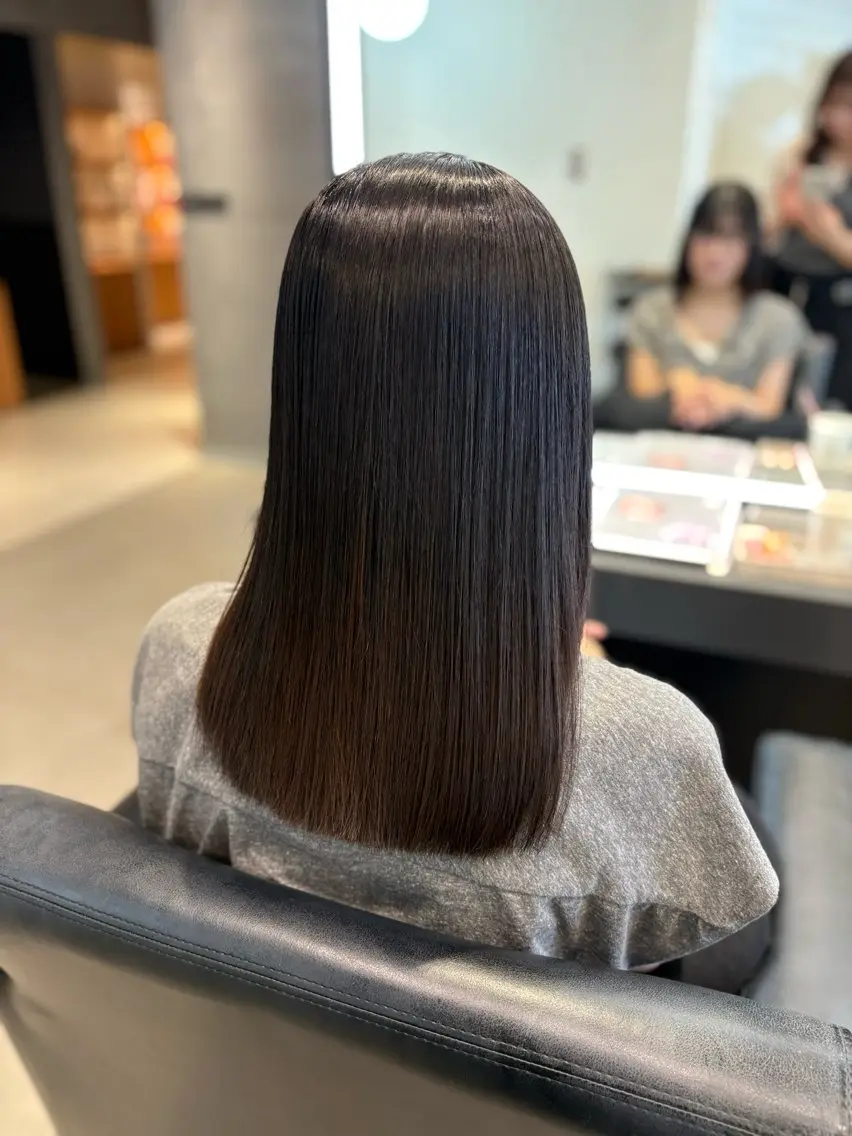 セミロング 髪質改善 髪質改善・水素カラー ARIA(ému)のヘアスタイル