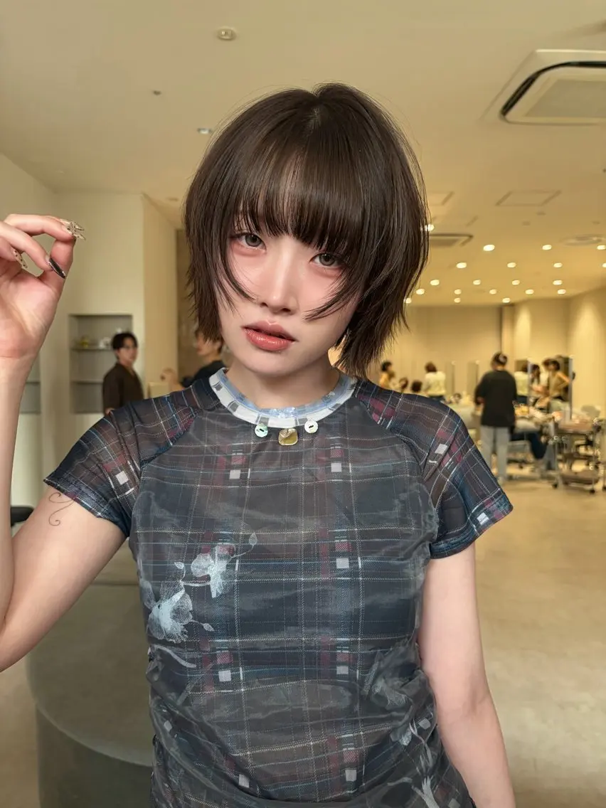 カラー 透明感カラー グレージュ カット ヘアカラー レイヤー/透明感 カラー/ましろのヘアスタイル
