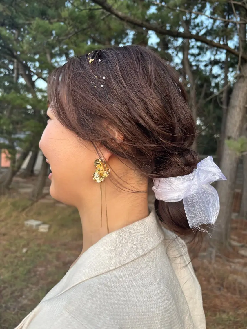 ミディアム ヘアアレンジ 竹本りんか/梅田/ 新大阪/天王寺のヘアスタイル