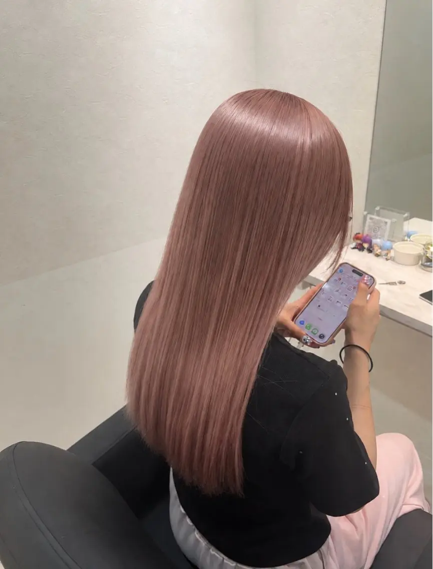 ロング 透明感カラーボブ レイヤー/asukaのヘアスタイル