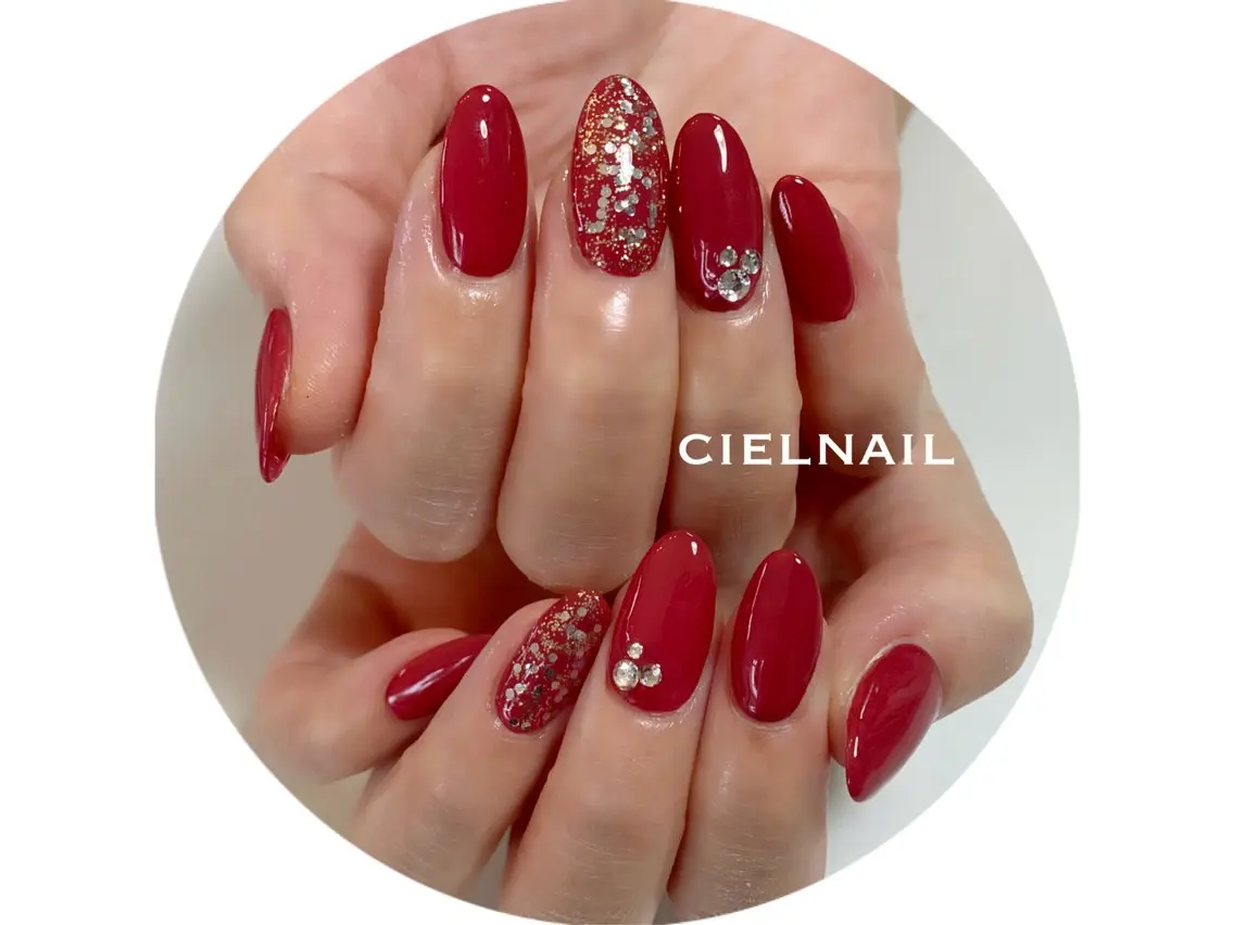 ロング ハンドネイル cielnail 祇園のネイルデザイン