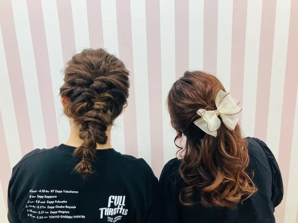 ヘアアレンジ ヘアセット eyelash 大正のマツエク・マツパデザイン
