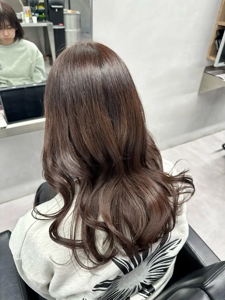 ロング カラー ヘアカラー トリートメント 縮毛矯正/IROHA 🌷るかのヘアスタイル