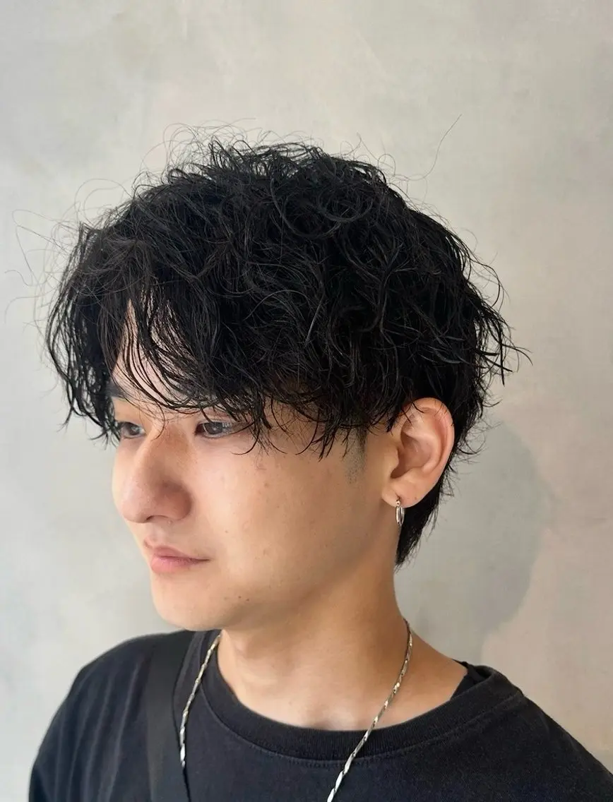 【新規限定MEN'Sクーポン🏁】✨眉毛カット無料✨カット+ツイストスパイラルパーマの写真