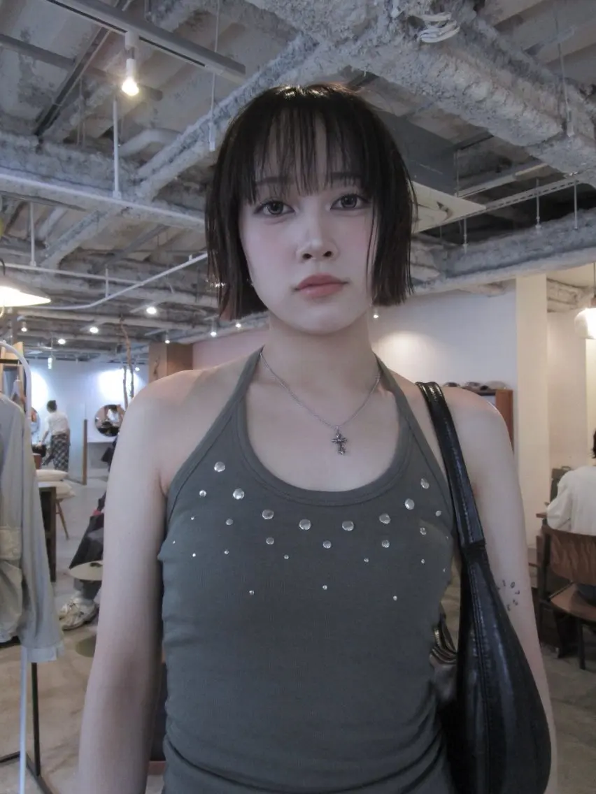 ショート 切りっぱなしボブ ボブ カット yu maのヘアスタイル