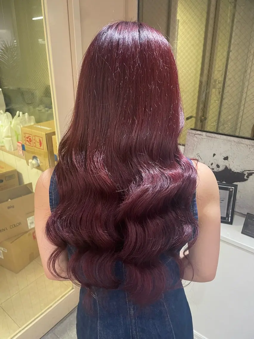 ロング ヘアカラー エクステ ハイトーンカラーエク ステ🌺RENA🌺のヘアスタイル