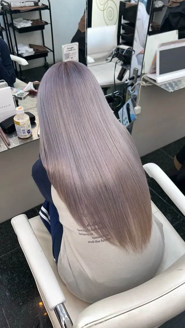 カラー ヘアカラー ✨🦄韓国風レイヤ ー🦄✨林あかりのヘアスタイル