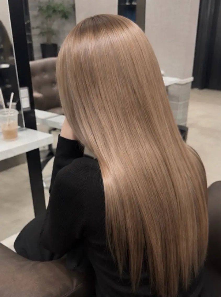 ロング カラー 色落ちまで盛れる 💟まなみのヘアスタイル