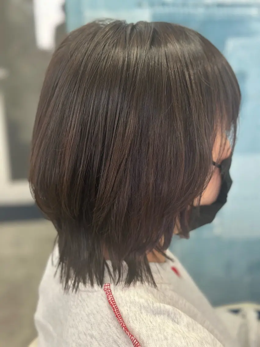 ショート ボブ レイヤーカット ショートヘア トリートメント Noyヨシモト ヒロトのヘアスタイル