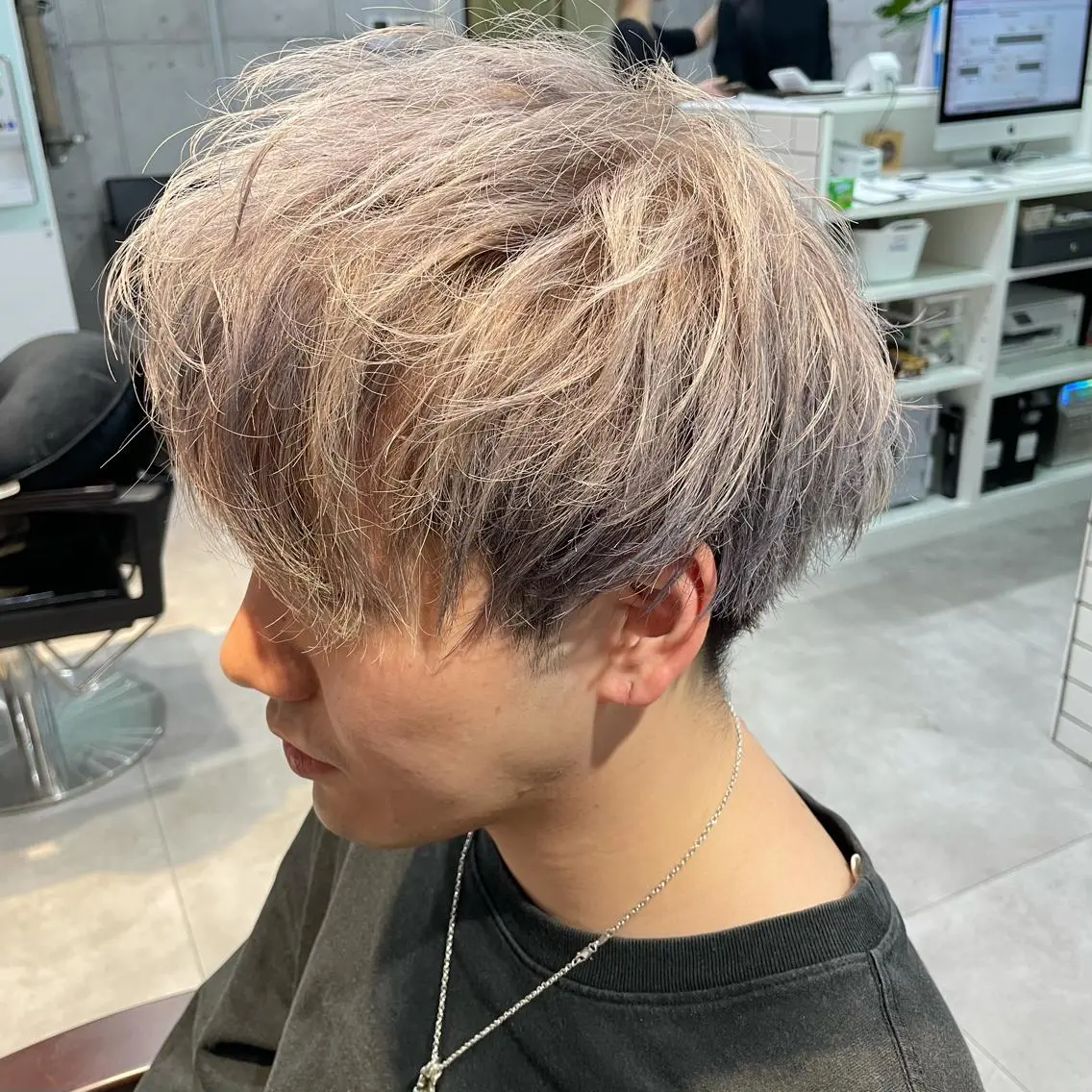 《👱🏼‍♂️メンズ限定》🌟ダブルカラー🌟ブリーチ➕ワンカラー➕カットの写真