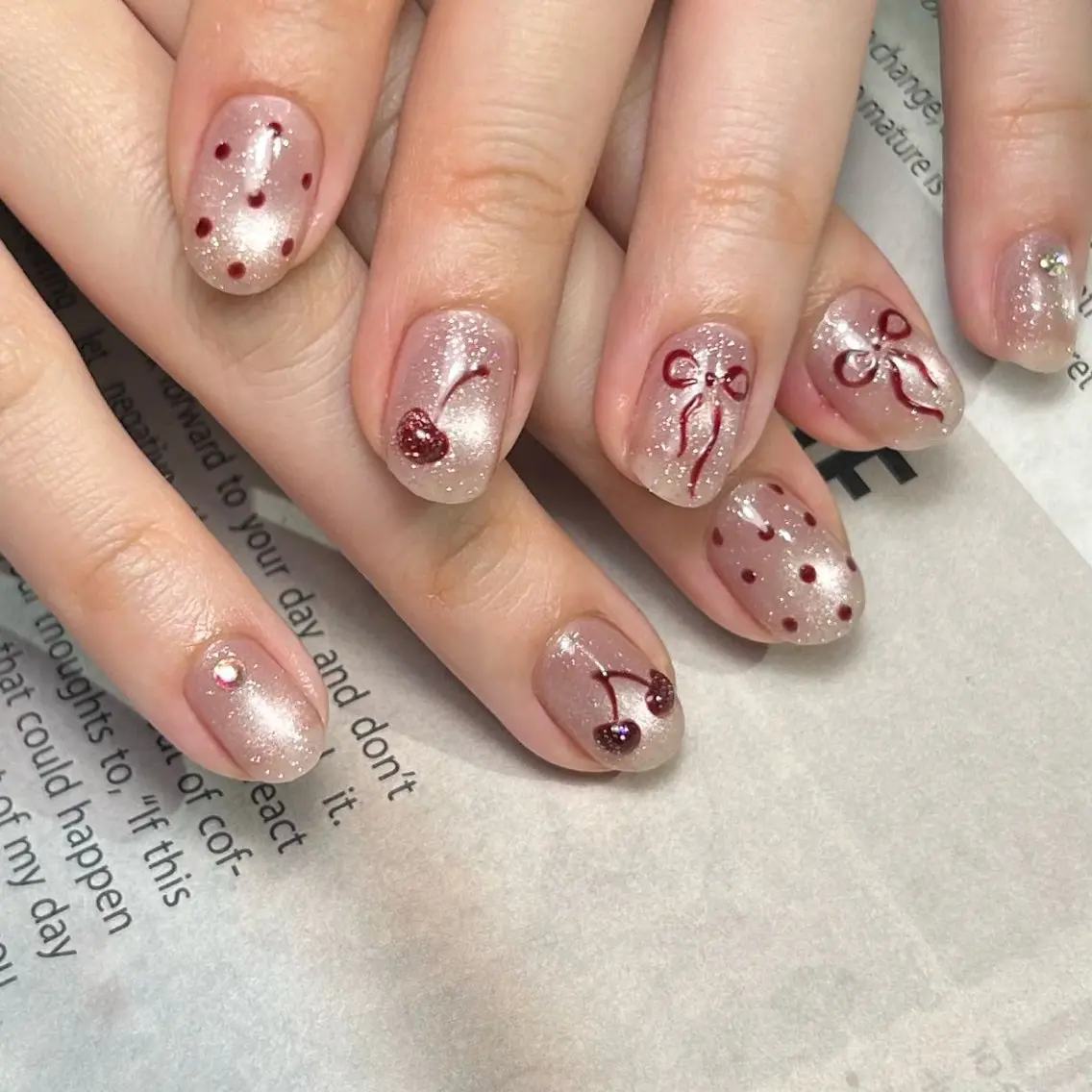 【オフあり】ジェル💅🏽持ち込み画像(片手3本メイン)の写真
