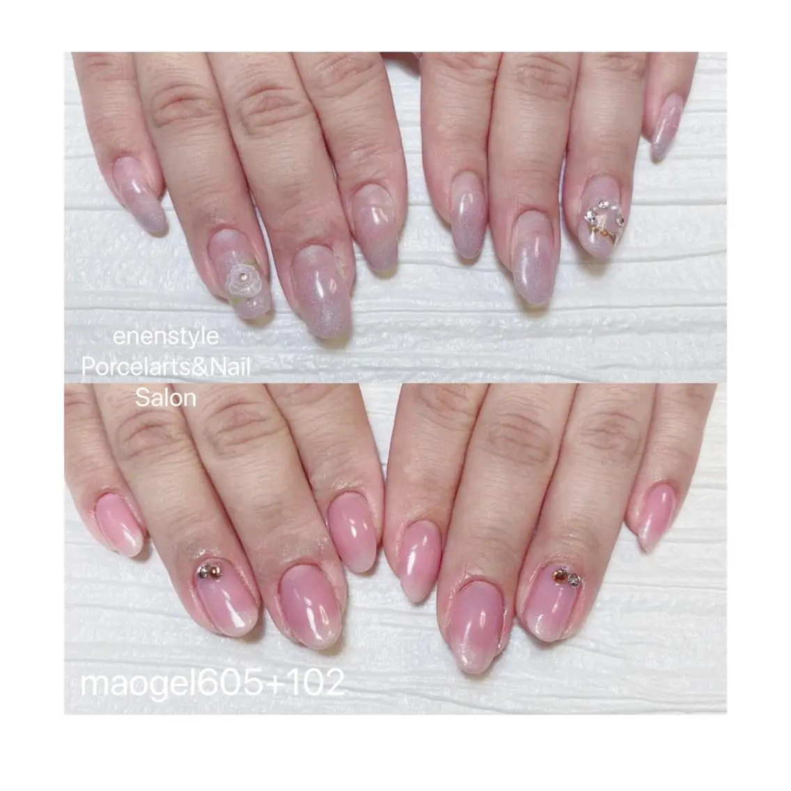 ミディアム ネイル 🐾enen style 🐾のネイルデザイン