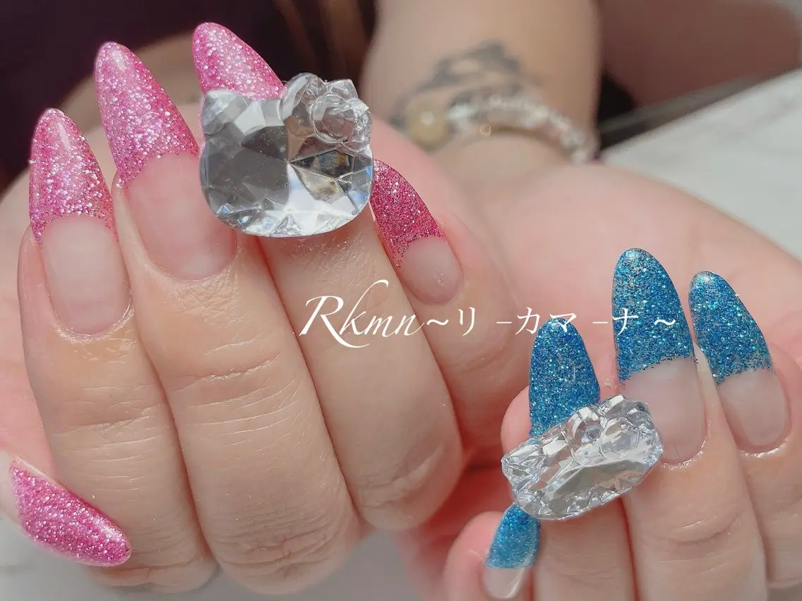 ネイル アートネイル フレンチネイル 春ネイル Rkmn ~リ-カマ-ナ~のネイルデザイン