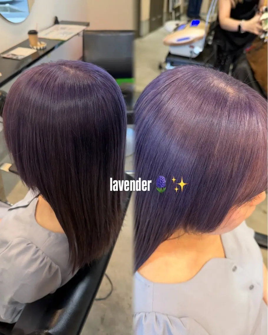 💜透明感Lavender💜🪻ケアブリーチ+ラベンダーカラー🪻の写真