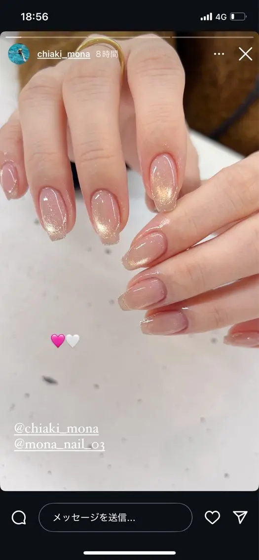ネイル マグネットネイル ハンドネイル mona .AMI♡のネイルデザイン