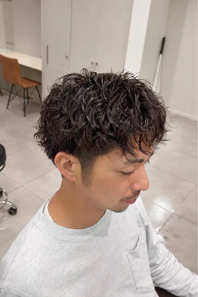 パーマ メンズ カット パーマ CRECE 🪅小森 くるみのヘアスタイル