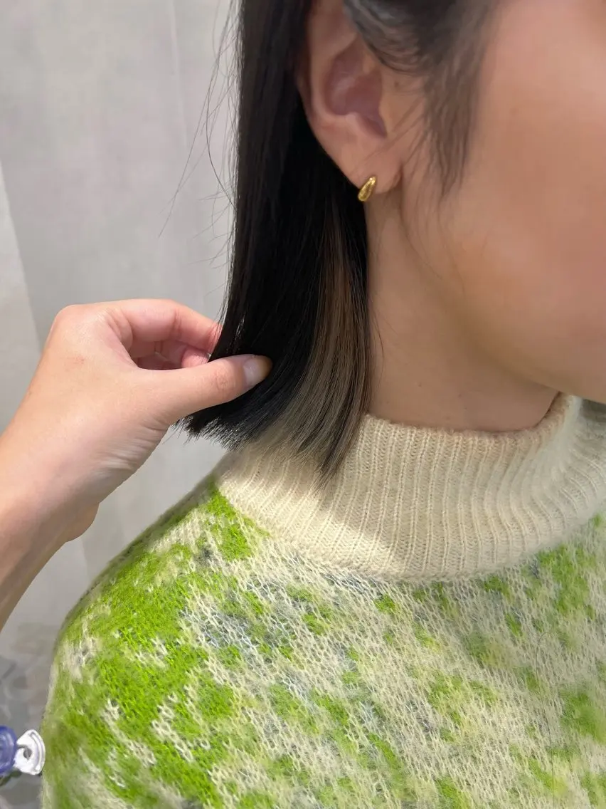 ミディアム カラー カット ヘアカラー トリートメント IVY villa Suzu.のヘアスタイル