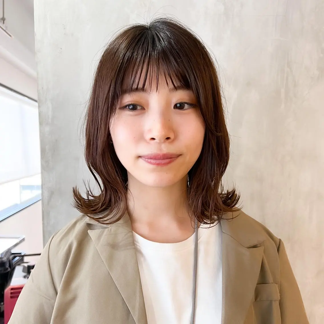 ミディアム ボブ エギョモリ ヨシンモリ 韓国風ヘア カット トリートメント Life salon SAKURAのヘアスタイル