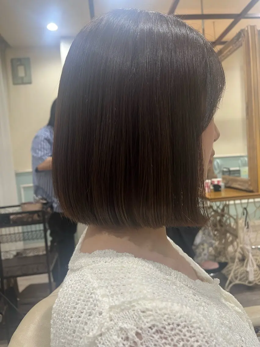 ショート カラー ボブ 美髪縮毛矯正/ 極髪質改善/ヨウスケのヘアスタイル