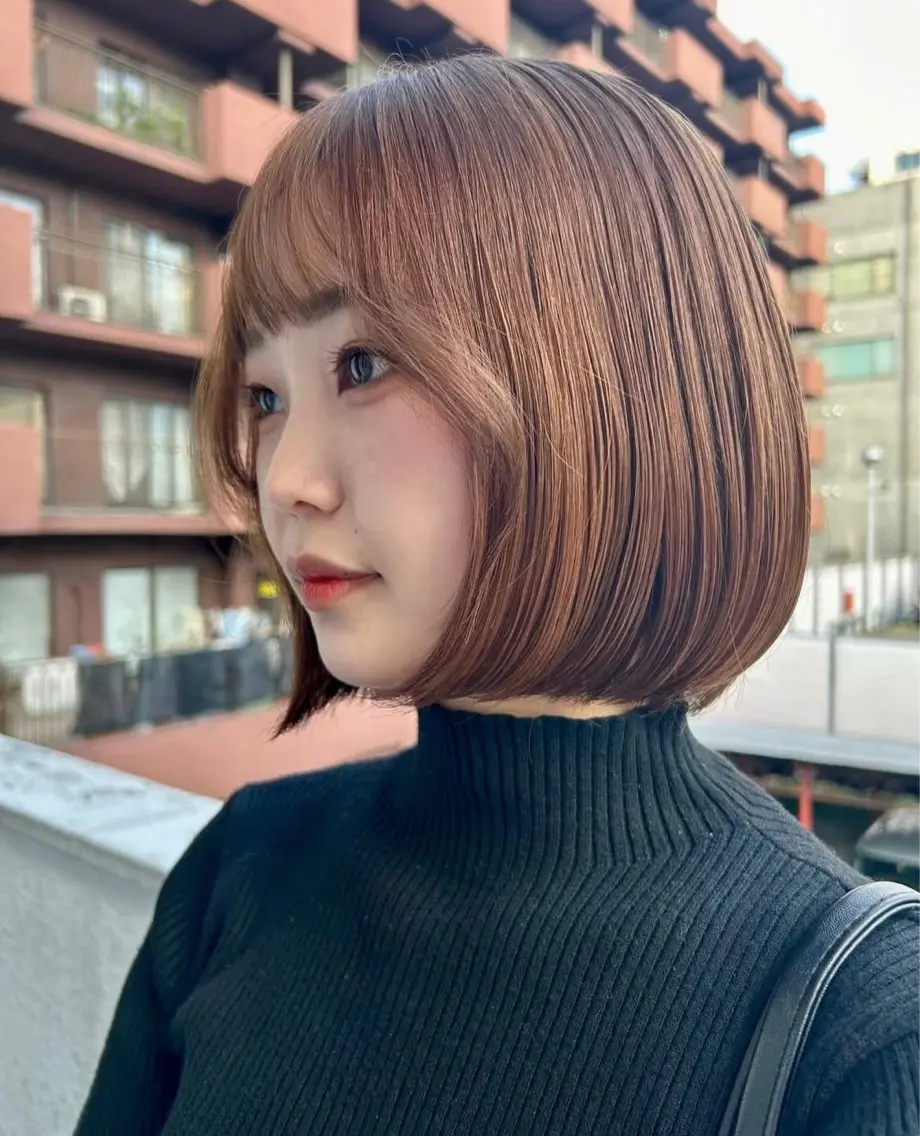 ショート カラー ベージュカラー ヘアカラー トリートメント peige 西村ひなりのヘアスタイル