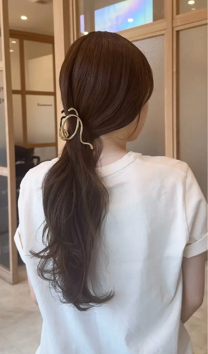 ロング カット ヘアカラー トリートメント 𓍯柔らかhair 𓍯 yukinoのヘアスタイル