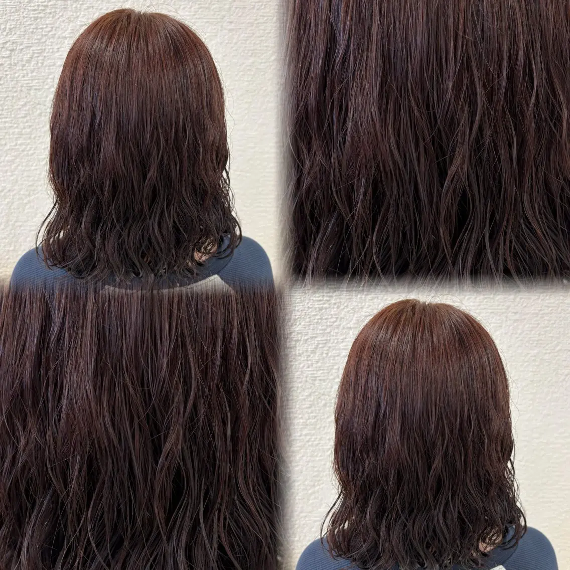 ミディアム カラー パーマ ボブ ·˖Reika·˖✩のヘアスタイル