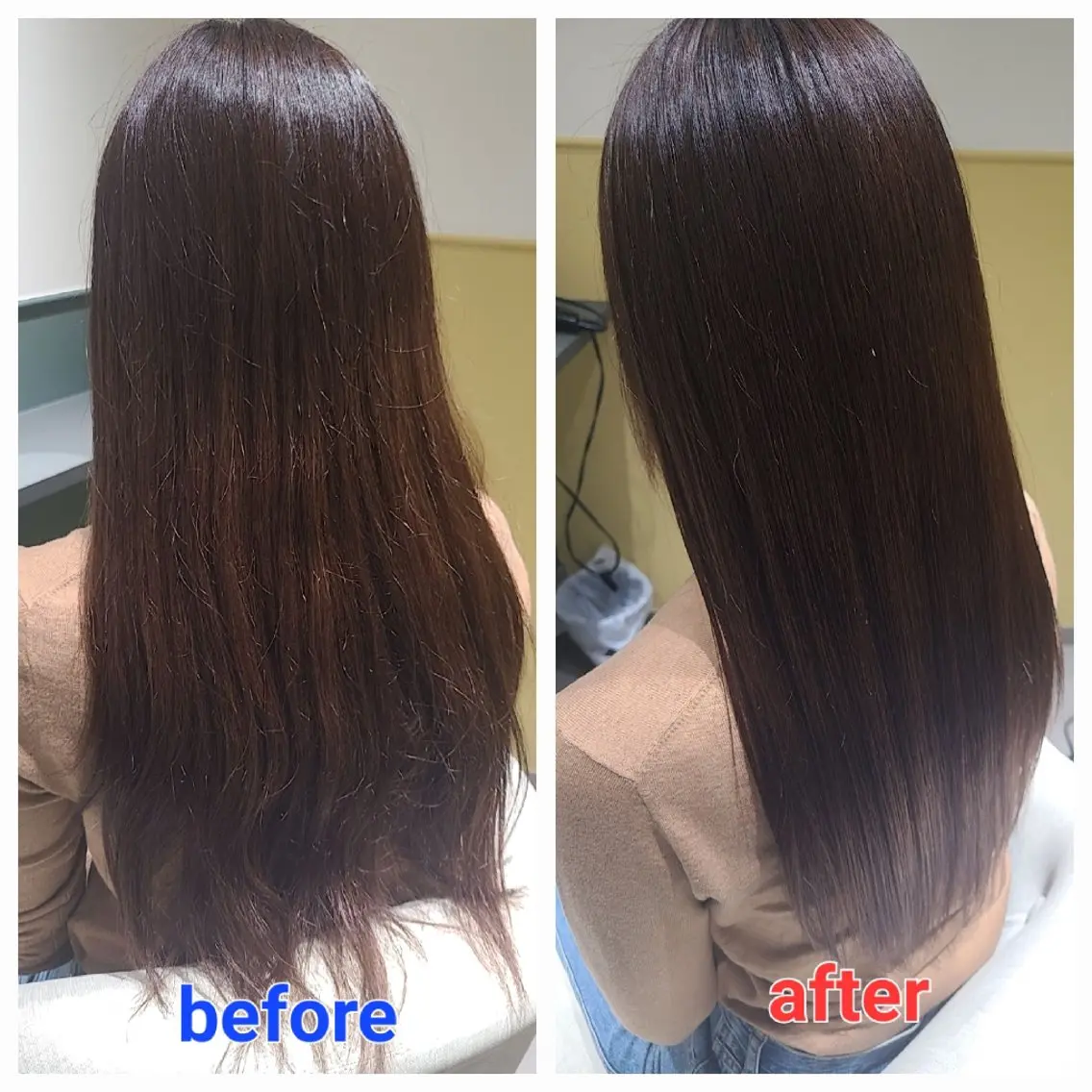 ロング 髪質改善 ロング カット 縮毛矯正 トリートメント  髪質改善＋艶専門  ✧ オオノのヘアスタイル