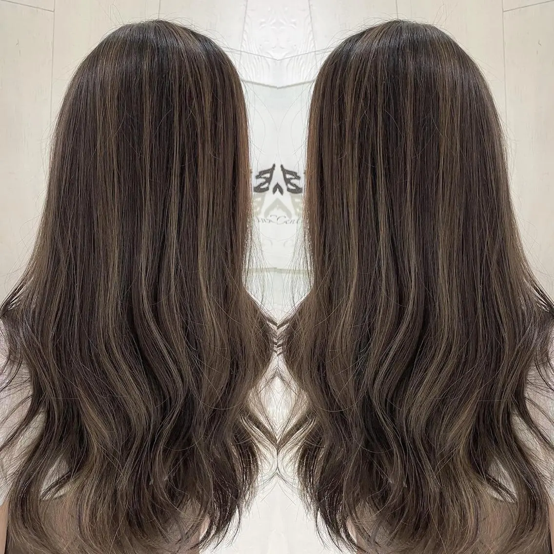 ロング カラー アッシュ ブラウンカラー 透明感カラー ハイライトカラー ナチュラルブラウン ヘアカラー トリートメント 河合秀明/ショート /ボブ/レイヤーのヘアスタイル