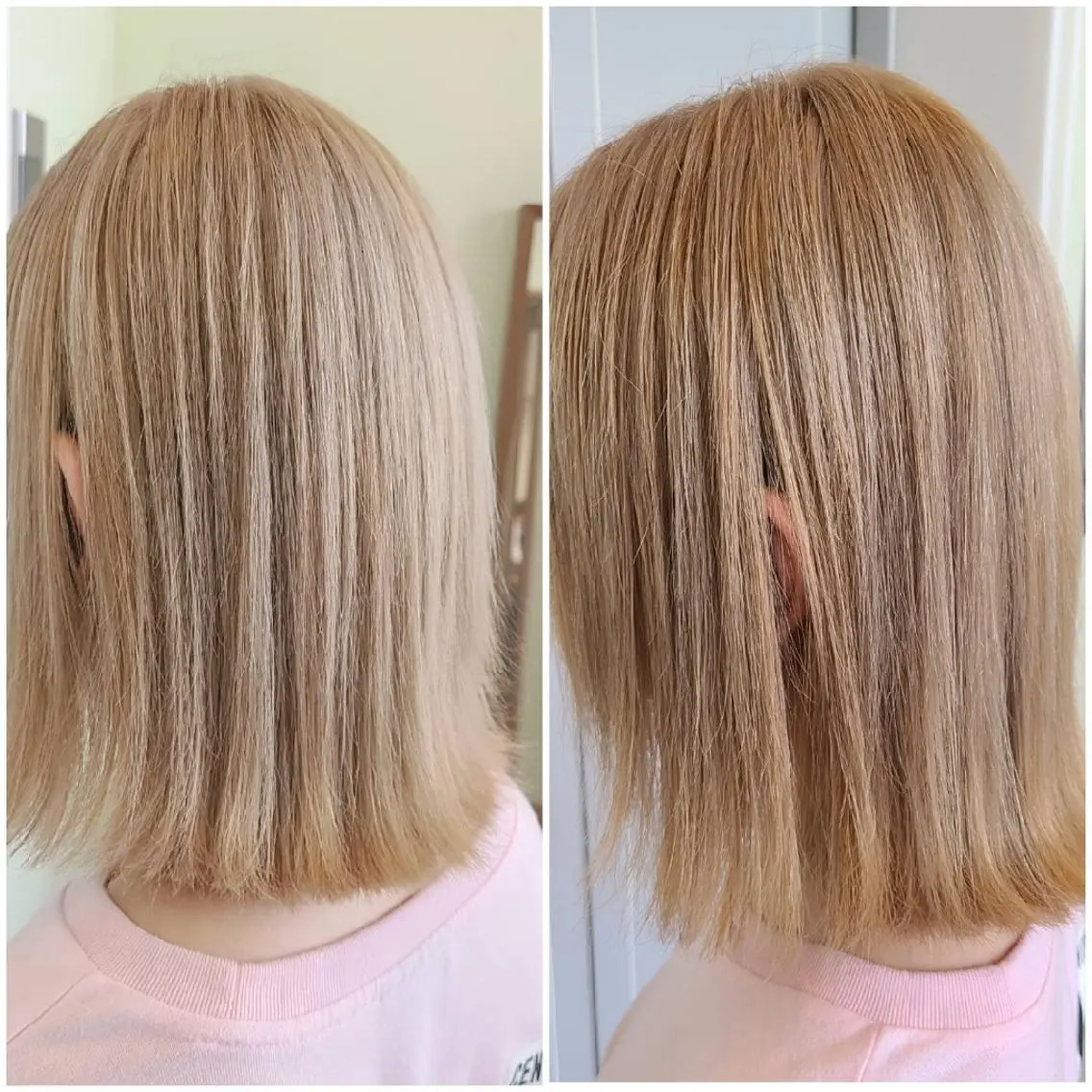 ミディアム カラー 切りっぱなしボブ ベージュカラー ブリーチ ダブルカラー ミルクティーベージュ カット ヘアカラー トリートメント 【ネウィ天王寺 】seiyaのヘアスタイル