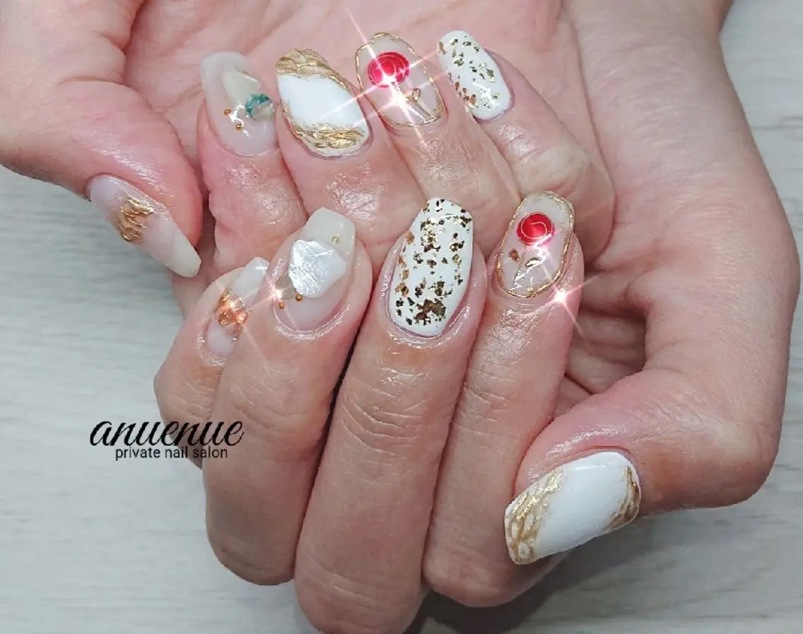 ネイル ハンドネイル ハンドケア anuenu eのネイルデザイン