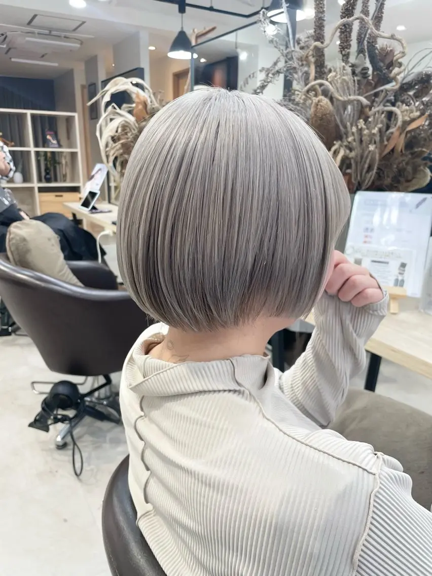 ショート 地毛風縮毛矯正/ボブ /ショート❣️平山のヘアスタイル