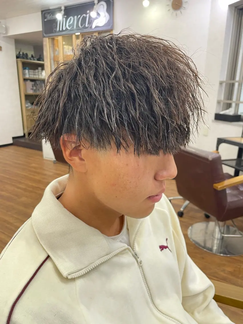 パーマ メンズ マッシュ メンズパーマ メンズツイストパーマ ツイストパーマ RITSUKI横浜 メンズ特化😎のヘアスタイル