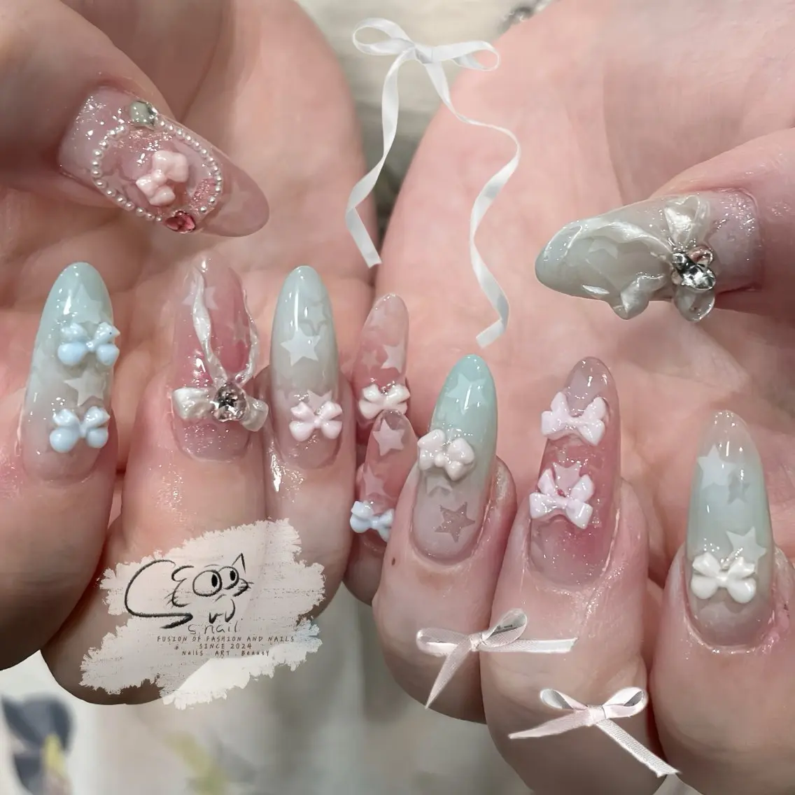 ネイル チークネイル フレンチネイル グラデーション マグネットネイル ワンカラーネイル S.nail _のネイルデザイン