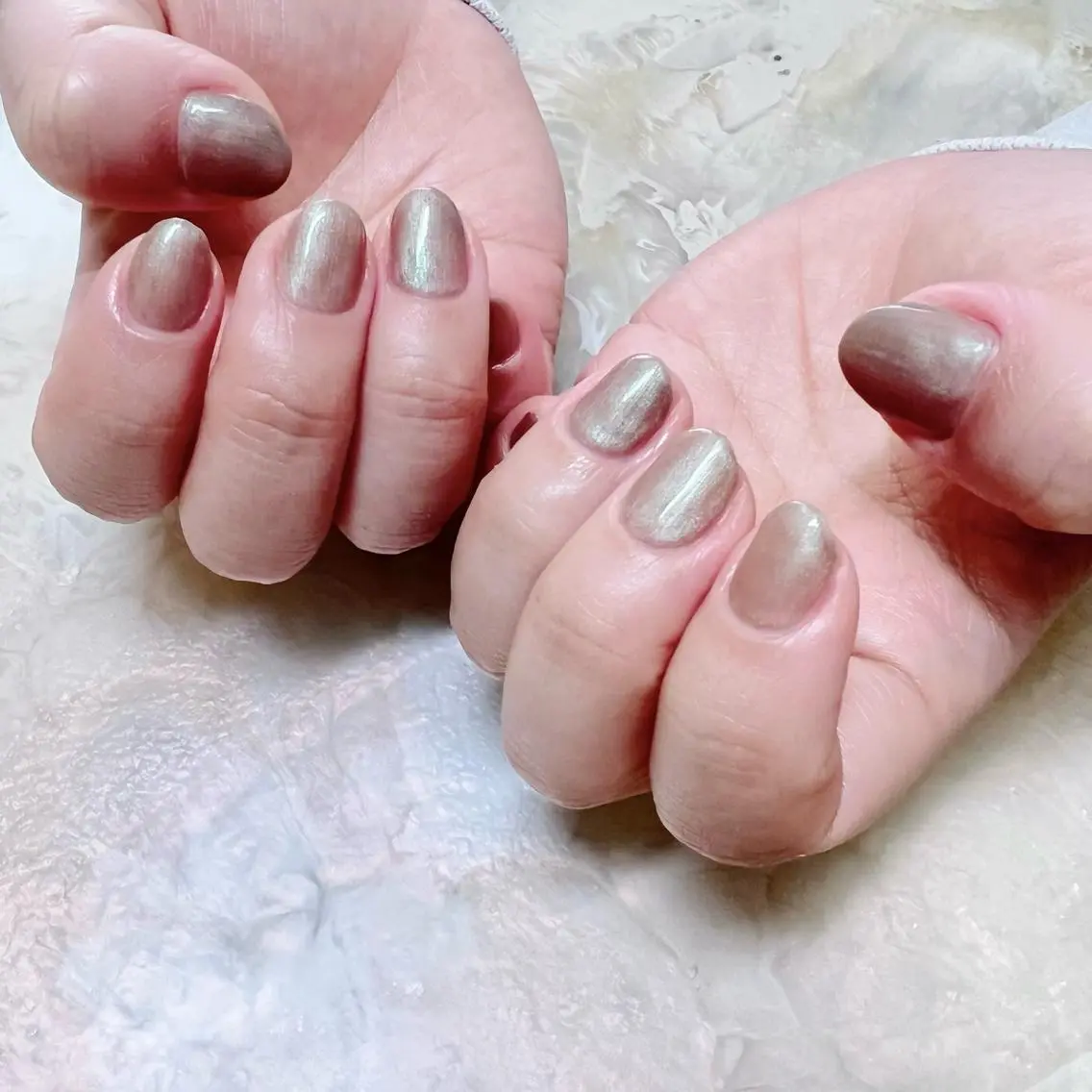 ネイル マグネットネイル ニュアンスネイル ショートネイル gemickle nailのネイルデザイン