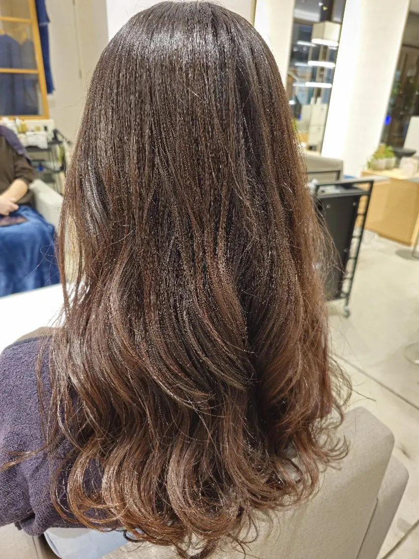 セミロング セミロングパーマ ✂髪質改善ストレート NO.1 深澤 颯斗のヘアスタイル