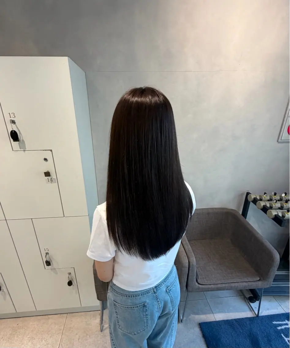 ロング 安藤 美夢のヘアスタイル