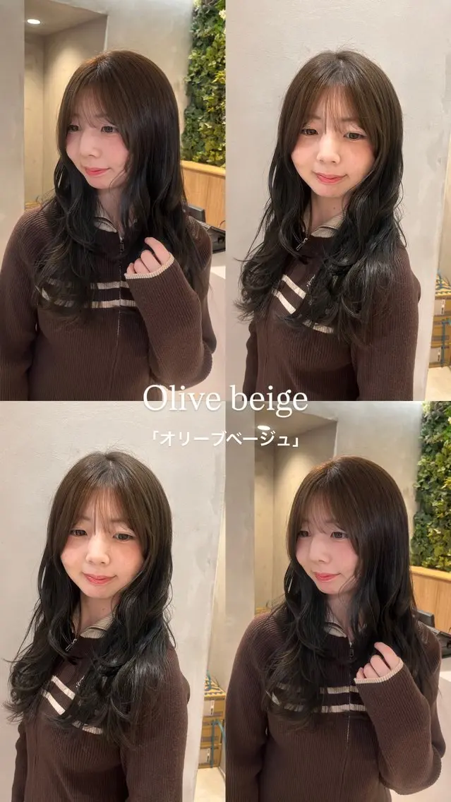 セミロング ヘアカラー 田中 もも🍑のヘアスタイル