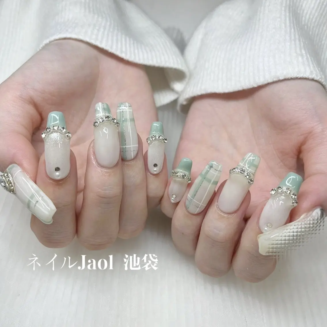 ロング ネイルJaol 池袋のネイルデザイン